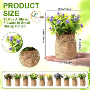 Florero Decorativo de Yute Ecológico – Florero de Fibra Natural Hecho a Mano para Estante, Mesa y Decoración de Interiores - Product Image 2