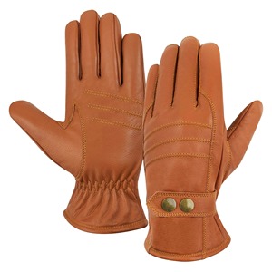 Gants en cuir personnalisables de qualité supérieure à vendre – Chauds, longueur poignet, ajustement confortable, compatibles écran tactile pour l'hiver - Product Image 6