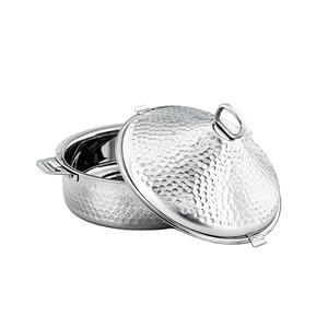 Modern Stainless Steel Round Food Warmer Luxury Sphere <b>Buffet</b> <b>Server</b> with Bird Nest Design Stand for Hotel - Product Image 6