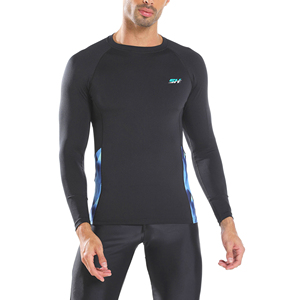 Rashguard sublimé pour homme, design personnalisé, manches longues, vêtements de performance pour la course à pied, le jogging, le surf et les événements aquatiques en plein air - Product Image 1