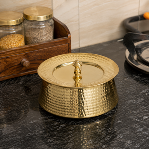 Olla de Cocina Tradicional de Latón Martillado con Tapa, Cazuela, Tazón para Servir, Utensilios de Cocina de Latón para Hoteles, Restaurantes y Servicios de Catering, Venta al por Mayor - Product Image 4