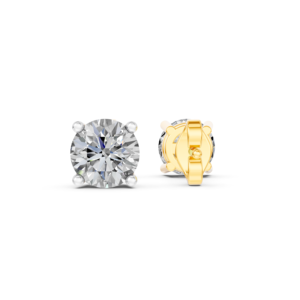 Boucles d'oreilles en or massif 14K 9K 10K 18K avec diamants de laboratoire certifiés IGI, fabricant de bijoux fins éthiques RJC ODM OEM, vente en gros EA501918 - Product Image 2