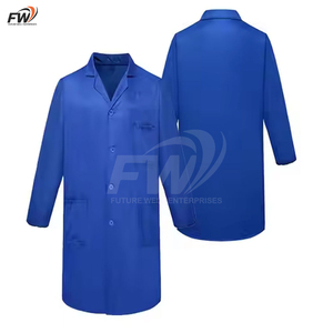 เสื้อกาวน์แพทย์แบบยูนิเซ็กซ์ คุณภาพดีที่สุด ลดราคาพิเศษ สำหรับโรงพยาบาลและห้องปฏิบัติการ สีขาว ผลิตจากวัสดุคุณภาพสูง - Product Image 4