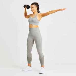Ensemble de vêtements de sport pour femmes avec logo personnalisé, soutien-gorge de sport, leggings, pantalons de yoga, vêtements de gym en gros avec impression, ensemble de 2 pièces, pantalons de fitness - Product Image 2