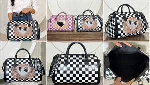 Bolso de Hombro/Bandolera de Cuero Genuino de Vaca, Diseño Floral Grabado a Mano, Precio Bajo, OEM/ODM - Product Image 3