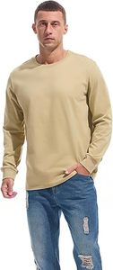 T-shirt pour homme à manches longues surdimensionné en coton 100% de haute qualité, tricoté, avec logo personnalisé - Product Image 3