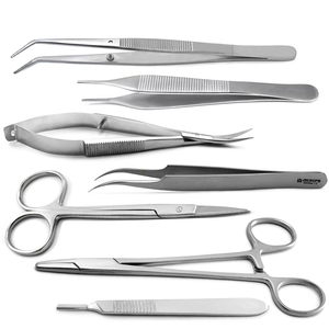 Kit de chirurgie mineure pour usage hospitalier, instruments chirurgicaux, outils de dissection et de retrait de sutures pour étudiants - Product Image 1