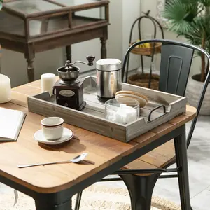 ถาดจัดระเบียบเครื่องสำอางไม้สไตล์โมเดิร์น ถาดเสิร์ฟไม้สำหรับรีสอร์ทหรู ถาดเสิร์ฟขนมไม้กระถินณรงค์ ปลอดภัยจาก Zahid Exports - Product Image 3