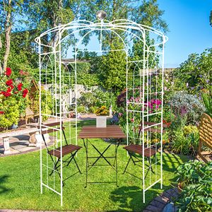 Arco da Giardino in Metallo con Struttura in Legno per Cerimonie Nuziali, Pergola a Forma di Gabbia per Uccelli 81.3FT X 114.2FT - Product Image 3
