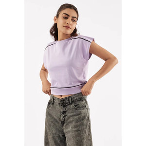 T-shirt court ample pour femme, manches courtes, coupe décontractée, chemise d'été légère, couleurs et tailles personnalisées, vente en gros - Product Image 5