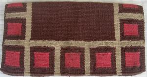 Square Pattern New Zealand Wool Saddle <b>Blanket</b> Western Horse Pad <b>Thick</b> Soft Durable Breathable Equestrian Riding Saddle Cloth - Product Image 2