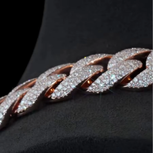 Collar Hip Hop con Diamantes Moissanite VVS1, Cadena Cubana de Plata Esterlina 925 y Otras Joyas de Diamantes - Product Image 5