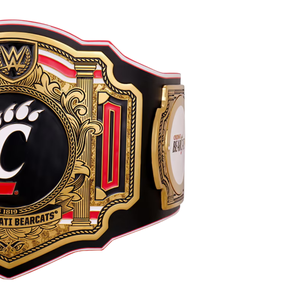 เข็มขัดแชมป์ Cincinnati Bearcats เข็มขัดมวยปล้ำแบบปรับแต่งได้ เข็มขัดแชมป์กีฬาคุณภาพสูงสำหรับนักสะสมและแฟนๆ - Product Image 3