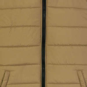 Chaleco acolchado 100% poliéster sin mangas para clima frío, nuevo modelo de moda, color marrón claro, relleno de algodón, para hombre. - Product Image 4