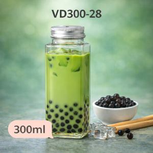 ขวดพลาสติก PET ทรงเหลี่ยม 300 มล. ฝาเกลียวอะลูมิเนียม 55 มม. รับผลิตตามแบบ (OEM) สำหรับบรรจุภัณฑ์เครื่องดื่ม น้ำผลไม้ ชา กาแฟ อาหาร ผลิตในเวียดนาม รุ่น VD300-33 แบบซิลค์ - Product Image 6
