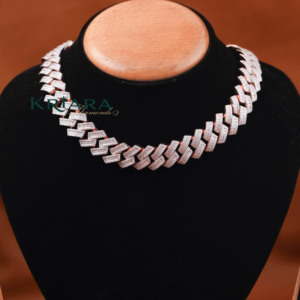 S925 Gold Plated 18K Solid Gold Lab Grown Diamond Statement Necklace Geometric Link <b>Chain</b> Women's Luxury Party Jewelry - Product Image 4