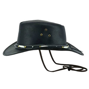 Premium Leather <b>Hats</b> Band Unisex Fashion Customized Wide <b>Western</b> Cowboy Leather <b>Hats</b> For Sale Made In - Product Image 1
