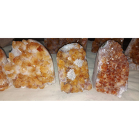 Geoda de Cuarzo Citrino Amarillo Natural de Alta Calidad, Clúster de Cristales Amarillos, Mineral Energético, Piedra Semipreciosa Decorativa para Artesanías