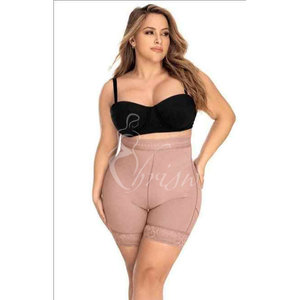 Short gainant taille haute sans couture avec soutien abdominal, à enfiler, couleur moka - <span class=keywords><strong>Fajas</strong></span> <span class=keywords><strong>Colombianas</strong></span> <span class=keywords><strong>Fajate</strong></span>&Short Levanta Cola Gluteos - Product Image 6
