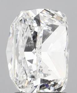 เพชรทรงคุชชั่น 3.00 กะรัต คุณภาพดีเยี่ยม สี D ความสะอาด VVS2 ขัดเงาอย่างดี ผลิตในห้องปฏิบัติการ รับรองโดย IGI พร้อมแหวนสำหรับใส่เพชร - Product Image 3