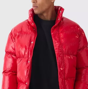 Veste d'hiver rembourrée en duvet pour homme, sur mesure, brillante, à capuche, chaude, légère, imperméable, style streetwear - Product Image 6