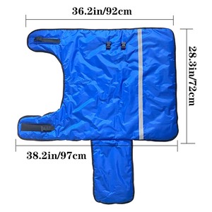 Chaleco acolchado hecho a mano para terneros, resistente al viento, con abertura elástica y doble fila de hebillas, para ganado, terneros, cabras, potros, burros y perros grandes - Product Image 3