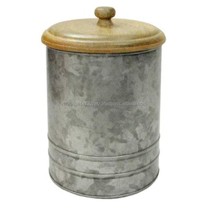 Frascos de almacenamiento de café y té de azúcar de hierro de Metal de alta calidad, bote hecho a mano para el hogar, Hotel, restaurante, cocina - Product Image 3