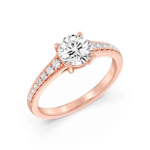แหวนหมั้นเพชรเม็ดเดี่ยวทรงกลม 1 กะรัต - Product Image 6