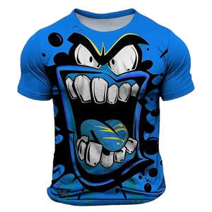 2025 camisetas impresas en 3D de primera calidad, camisetas Premium personalizadas con cuello redondo para hombres, camisetas transpirables de algodón 100% - Product Image 1