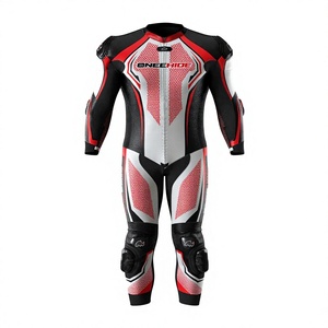 Traje de Carreras MotoCP de Cuero Genuino Premium de Una Pieza con Protectores y Joroba para Días de Pista - Product Image 1