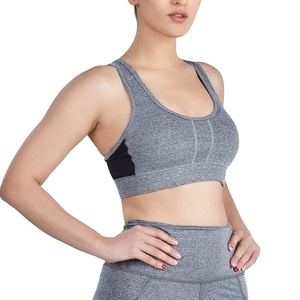 New Custom Nylon Lightweight Breathable Backless High Support Seamless Sports Yoga Gym Fitness Bra for Women - Product Image 1