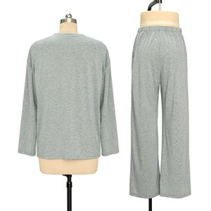 ชุดนอนผู้หญิงสองชิ้น ชุดนอนสายเดี่ยวแบบไม่มีแขน เสื้อคลุมนอนนุ่มสบาย ชุดนอนใส่สบายสำหรับฤดูร้อน - Product Image 5