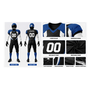 Tenues de football américain haut de gamme pour équipes, unisexes, nouvelle collection, respirantes, couleur et logo personnalisables, service OEM - Product Image 5