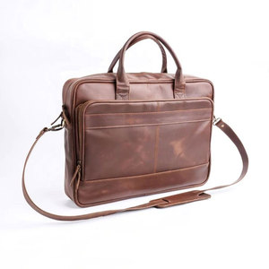 New Arrival Design <b>Laptop</b> Genuine Leather Unisex Soft Leather Large Zipper Computer Bag Fashion Business <b>Laptop</b> <b>Backpack</b> - Product Image 4