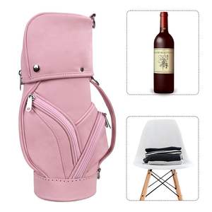Bolsa de Vino de Golf Mini de Cuero Genuino, Impermeable, Portátil y Ecológica para Mujer, con Cierre de Cremallera y Correa para el Hombro, Nueva Llegada - Product Image 2