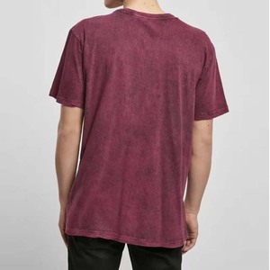Wholesale Customized Heavyweight Cotton Hip Hop Oversized T-shirts Vintage 220g <b>Drop</b> Shoulder High Street <b>Acid</b> Washed T Shirts - Product Image 3