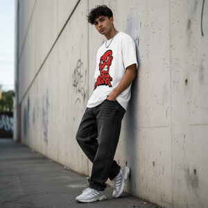 Camiseta Corta de Alta Calidad 2026 para Hombre, Unisex, con Estampado DTG Personalizado, Hombros Caídos, Estilo Urbano, OEM - Product Image 6
