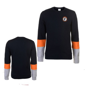 เสื้อสเวตเชิ้ตปรับแต่งได้ 100% ผ้าฝ้าย สีส้ม-เทา แขนเสื้อแบบลำลอง เหมาะสำหรับใส่ในฤดูใบไม้ร่วง ผลิตจากวัสดุเนื้อนุ่ม เป็นมิตรกับสิ่งแวดล้อม ระบายอากาศได้ดี - Product Image 1