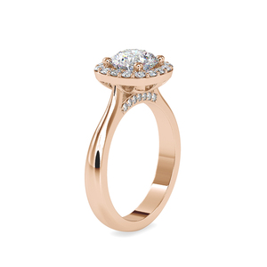 925 Sterling <b>Silver</b> Moissanite Diamond <b>Ring</b> Cushion Halo Round Brilliant Cut Engagement <b>Wedding</b> <b>Ring</b> for <b>Women</b> - Product Image 4