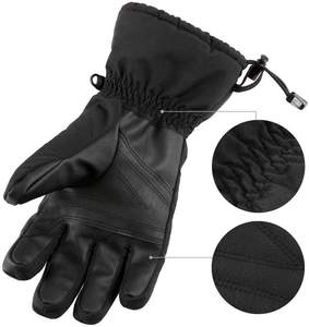 Gants de ski et de snowboard pour hommes de haute qualité, isolés, coupe-vent, imperméables, en cuir, avec les meilleurs prix raisonnables - Product Image 5