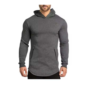 New Winter Style Oversized Fit Men's Pullover Hoodies 100% Cotton Solid Pattern Washed Fabric Breathable Quick Dry Customized - Product Image 3