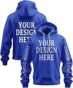 Sudadera con capucha estilo streetwear, extragrande, para hombre, con impresión de logotipo personalizado, bordado, 100% algodón, servicio OEM y ODM disponible. - Product Image 5