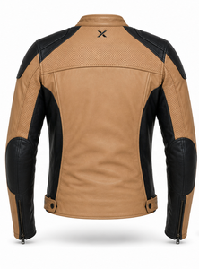 Blouson de moto en cuir d'été |   Imprimé respirant |   Noir Tan Bleu Glacé Rouge |   Fabricant OEM ODM |   Vêtements de course | - Product Image 2