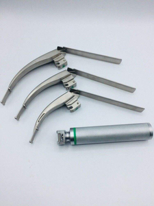 Ensemble de laryngoscope LED MCCOY Power Flexy-Tip, manche moyen, instrument chirurgical en acier inoxydable, lames incluses # 2 # 3 # 4 Manuels CE - Product Image 6