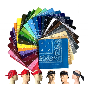 Pañuelo Multifuncional Cuadrado de Algodón para Cabeza, Estilo Hip Hop, para Actividades al Aire Libre, 55cm, OEM 2026 - Product Image 4