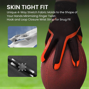 Sportswear Receiver Gloves Highly Trendy Product Modern Color And Comfortable Fit Receiver Gloves - Product Image 5