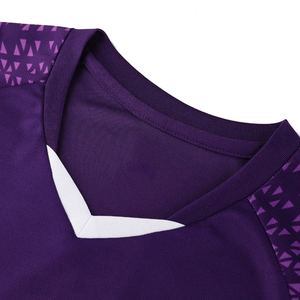 Tenue de football pour hommes - Maillots d'équipe personnalisés à manches courtes avec logo frontal en Spandex/Coton - Product Image 5