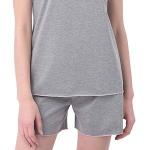 Conjunto de algodón transpirable para mujer: Top y shorts casuales, cómodos para el verano. Venta al por mayor de conjuntos de ropa con hombros descubiertos. - Product Image 6