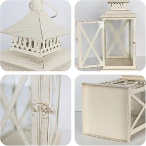 Vintage Wooden <b>Lantern</b> <b>Candle</b> Holder with Storage Drawer Rustic Farmhouse Decorative <b>Lantern</b> - Product Image 3