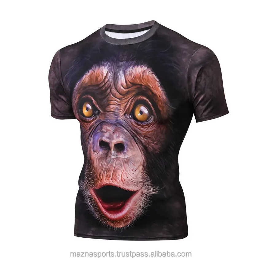 New Fashion Summer Funny Men T Shirt 3d Printed Monkey T Shirt For Men Streetwear Clothing Camiseta For Man